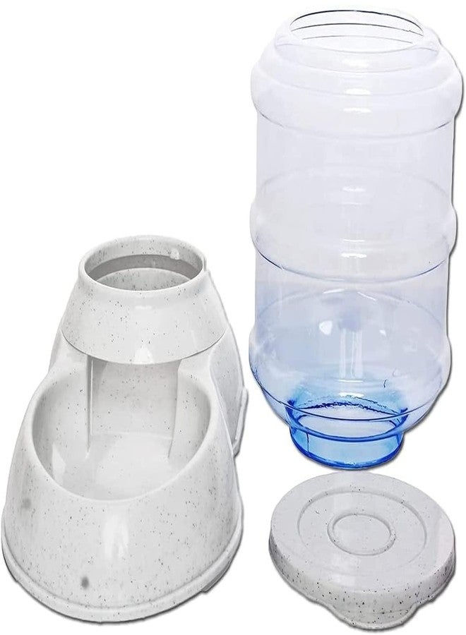 Vroxy نافورة تغذية وسقاية بلاستيكية للحيوانات الأليفة من Vroxy، سهلة التنظيف، ذاتية التغذية، موزع أرز/حبوب/طعام للحيوانات الأليفة (قطعة واحدة) - Image 3